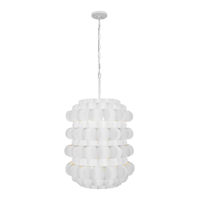 Six Light Foyer Pendant<br /><span style="color:#4AB0CE;">Entrega: 4-10 dias en USA</span><br /><span style="color:#4AB0CE;font-size:60%;">PREGUNTE POR ENTREGA EN PANAMA</span><br />Collection: Swoon<br />Finish: Matte White