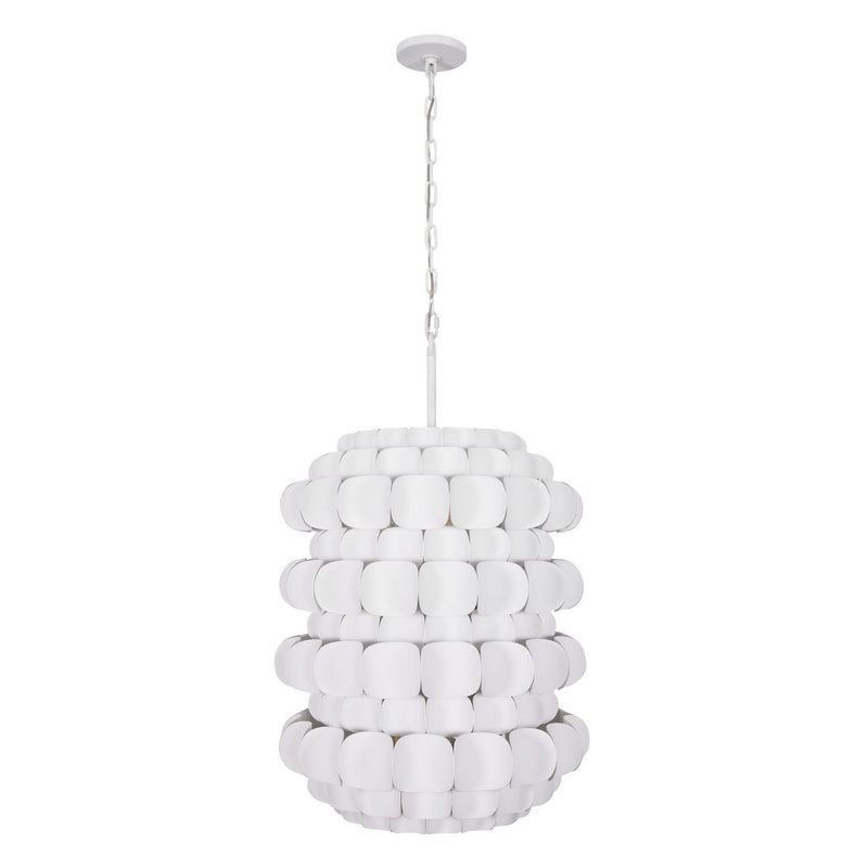 Six Light Foyer Pendant<br /><span style="color:#4AB0CE;">Entrega: 4-10 dias en USA</span><br /><span style="color:#4AB0CE;font-size:60%;">PREGUNTE POR ENTREGA EN PANAMA</span><br />Collection: Swoon<br />Finish: Matte White