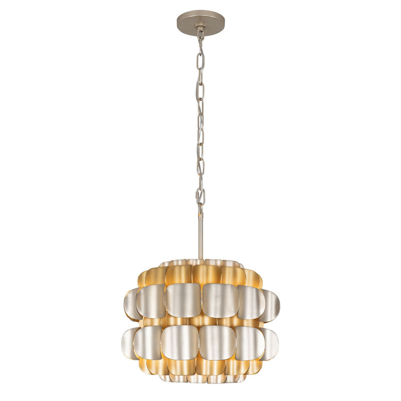 One Light Pendant<br /><span style="color:#4AB0CE;">Entrega: 4-5 semanas en USA</span><br /><span style="color:#4AB0CE;font-size:60%;">PREGUNTE POR ENTREGA EN PANAMA</span><br />Collection: Swoon<br />Finish: Antique Gold/Gold Dust