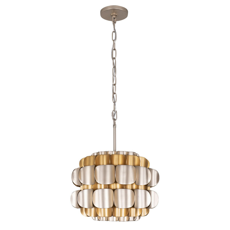 One Light Pendant<br /><span style="color:#4AB0CE;">Entrega: 4-5 semanas en USA</span><br /><span style="color:#4AB0CE;font-size:60%;">PREGUNTE POR ENTREGA EN PANAMA</span><br />Collection: Swoon<br />Finish: Antique Gold/Gold Dust