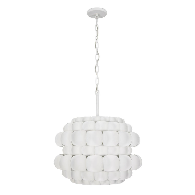 Three Light Pendant<br /><span style="color:#4AB0CE;">Entrega: 4-10 dias en USA</span><br /><span style="color:#4AB0CE;font-size:60%;">PREGUNTE POR ENTREGA EN PANAMA</span><br />Collection: Swoon<br />Finish: Matte White