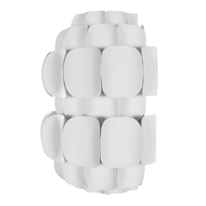 One Light Wall Sconce<br /><span style="color:#4AB0CE;">Entrega: 4-10 dias en USA</span><br /><span style="color:#4AB0CE;font-size:60%;">PREGUNTE POR ENTREGA EN PANAMA</span><br />Collection: Swoon<br />Finish: Matte White