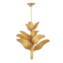 12 Light Chandelier<br /><span style="color:#4AB0CE;">Entrega: 4-10 dias en USA</span><br /><span style="color:#4AB0CE;font-size:60%;">PREGUNTE POR ENTREGA EN PANAMA</span><br />Collection: Banana Leaf<br />Finish: Gold
