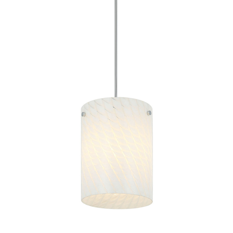 One Light Pendant<br /><span style="color:#4AB0CE;">Entrega: 4-10 dias en USA</span><br /><span style="color:#4AB0CE;font-size:60%;">PREGUNTE POR ENTREGA EN PANAMA</span><br />Collection: Swirled<br />Finish: Chrome