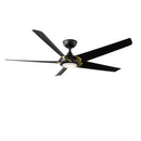 Modern Forms Fans - FR-W2304-62L-SB/MB - 62"Ceiling Fan - Lucid - Soft Brass Arms/Matte Black