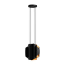 Two Light Pendant<br /><span style="color:#4AB0CE;">Entrega: 4-10 dias en USA</span><br /><span style="color:#4AB0CE;font-size:60%;">PREGUNTE POR ENTREGA EN PANAMA</span><br />Collection: Akira<br />Finish: Black/Gold