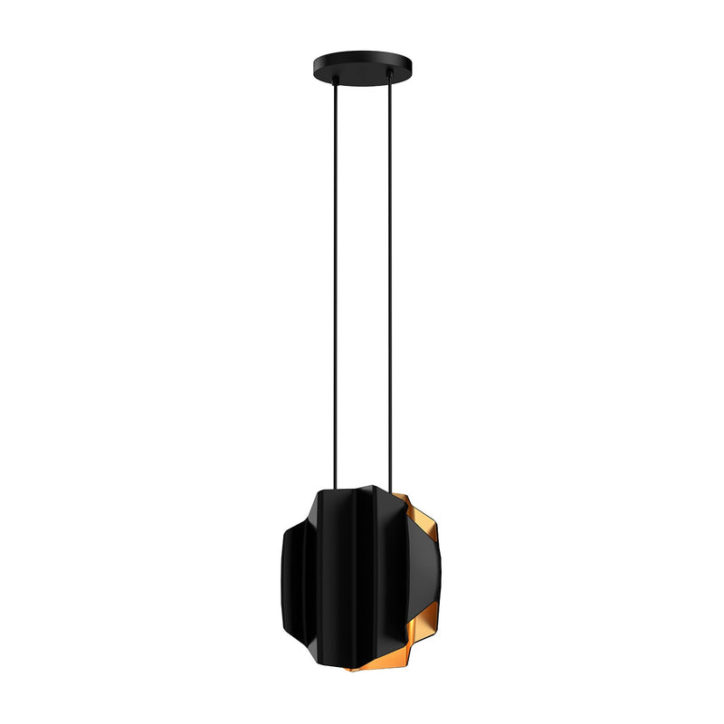 Two Light Pendant<br /><span style="color:#4AB0CE;">Entrega: 4-10 dias en USA</span><br /><span style="color:#4AB0CE;font-size:60%;">PREGUNTE POR ENTREGA EN PANAMA</span><br />Collection: Akira<br />Finish: Black/Gold