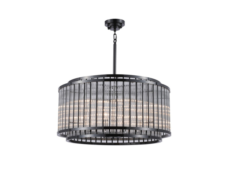 Avenue Lighting - HF1928-GM - 12 Light Chandelier - Waldorf - Polished Gunmetal