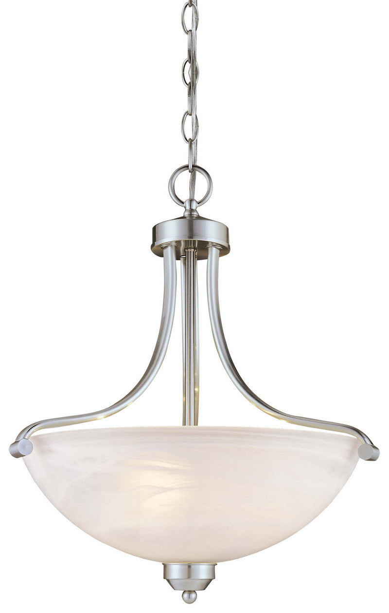 Minka-Lavery - 1426-84 - Three Light Pendant - Paradox - Brushed Nickel