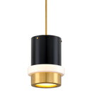 Corbett Lighting - 299-42-VPB/SBK - One Light Pendant - Beckenham - Vintage Polished Brass/Black Brass