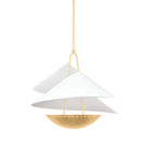 Corbett Lighting - 411-24-VGL/GSW - Three Light Pendant - Carini - Vintage Gold Leaf