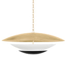 Corbett Lighting - 413-36-VGL/SBK - Six Light Chandelier - Adara - Vintage Gold Leaf