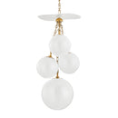 Corbett Lighting - 419-36-VB/GSW - Four Light Pendant - Antoinette - Vintage Brass