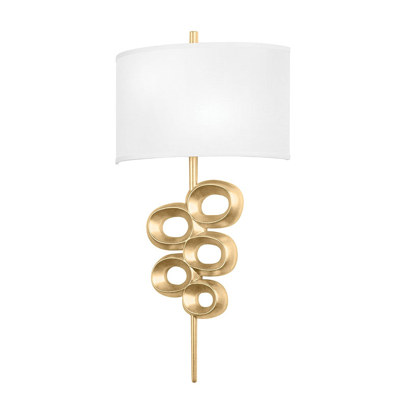 Corbett Lighting - 450-16-VGL - Two Light Wall Sconce - Tourmaline - Vintage Gold Leaf