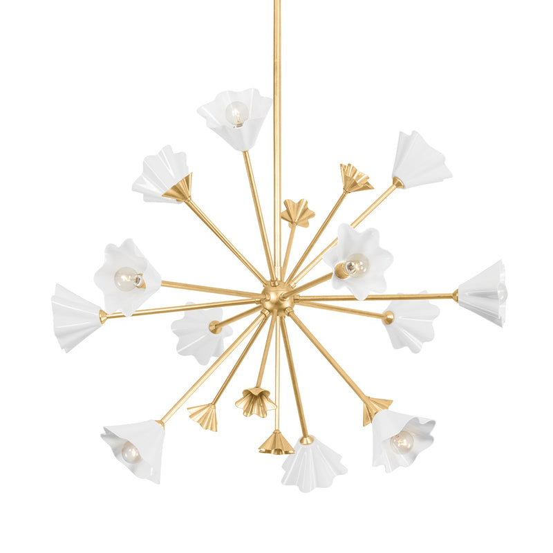 Corbett Lighting - 451-38-VGL - 12 Light Chandelier - Julieta - Vintage Gold Leaf