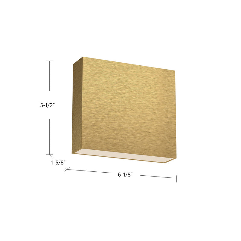 Kuzco Lighting - AT6606-BG - LED All terior Wall - Mica - Brushed Gold