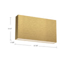 Kuzco Lighting - AT6610-BG - LED All-Terior Wall - Mica - Brushed Gold