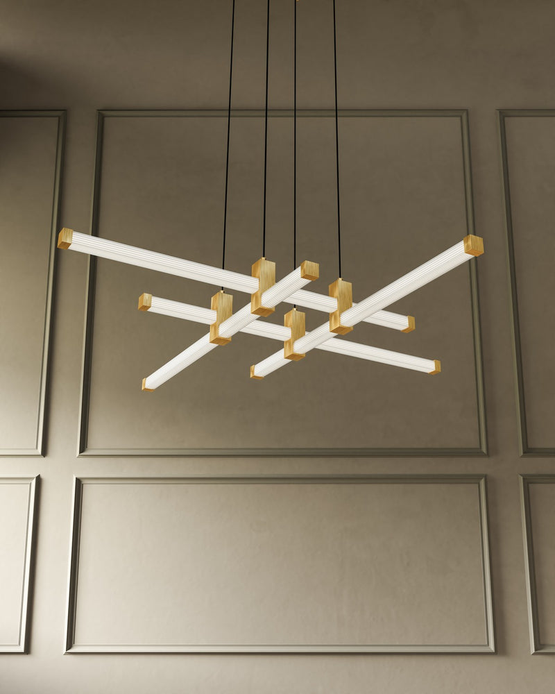 Kuzco Lighting - CH23534-BG - LED Chandelier - Blade - Brushed Gold