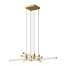 LED Chandelier<br /><span style="color:#4AB0CE;">Entrega: 4-10 dias en USA</span><br /><span style="color:#4AB0CE;font-size:60%;">PREGUNTE POR ENTREGA EN PANAMA</span><br />Collection: Blade<br />Finish: Brushed Gold