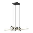 LED Chandelier<br /><span style="color:#4AB0CE;">Entrega: 4-10 dias en USA</span><br /><span style="color:#4AB0CE;font-size:60%;">PREGUNTE POR ENTREGA EN PANAMA</span><br />Collection: Blade<br />Finish: Black