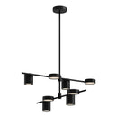 LED Chandelier<br /><span style="color:#4AB0CE;">Entrega: 4-10 dias en USA</span><br /><span style="color:#4AB0CE;font-size:60%;">PREGUNTE POR ENTREGA EN PANAMA</span><br />Collection: Jayden<br />Finish: Black
