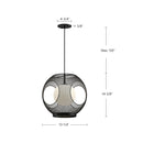 One Light Exterior Pendant<br /><span style="color:#4AB0CE;">Entrega: 1-2 semanas en USA</span><br /><span style="color:#4AB0CE;font-size:60%;">PREGUNTE POR ENTREGA EN PANAMA</span><br />Collection: Kona<br />Finish: Black/Opal Glass