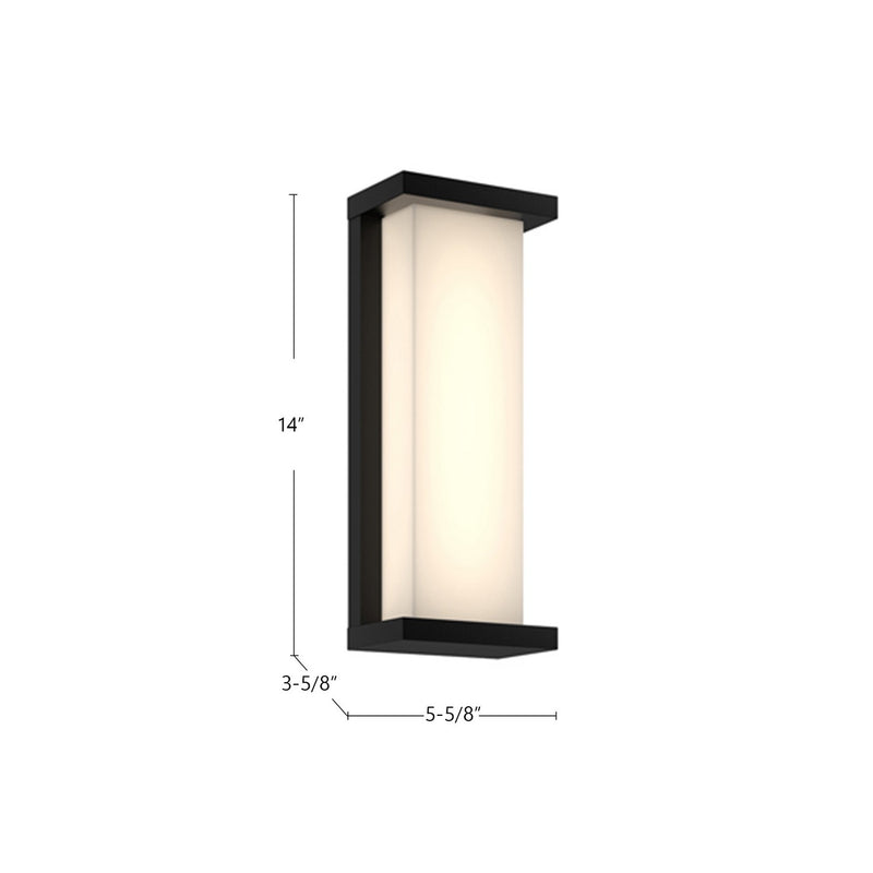 Kuzco Lighting - EW70714-BK - LED Exterior Wall Mount - Bravo - Black