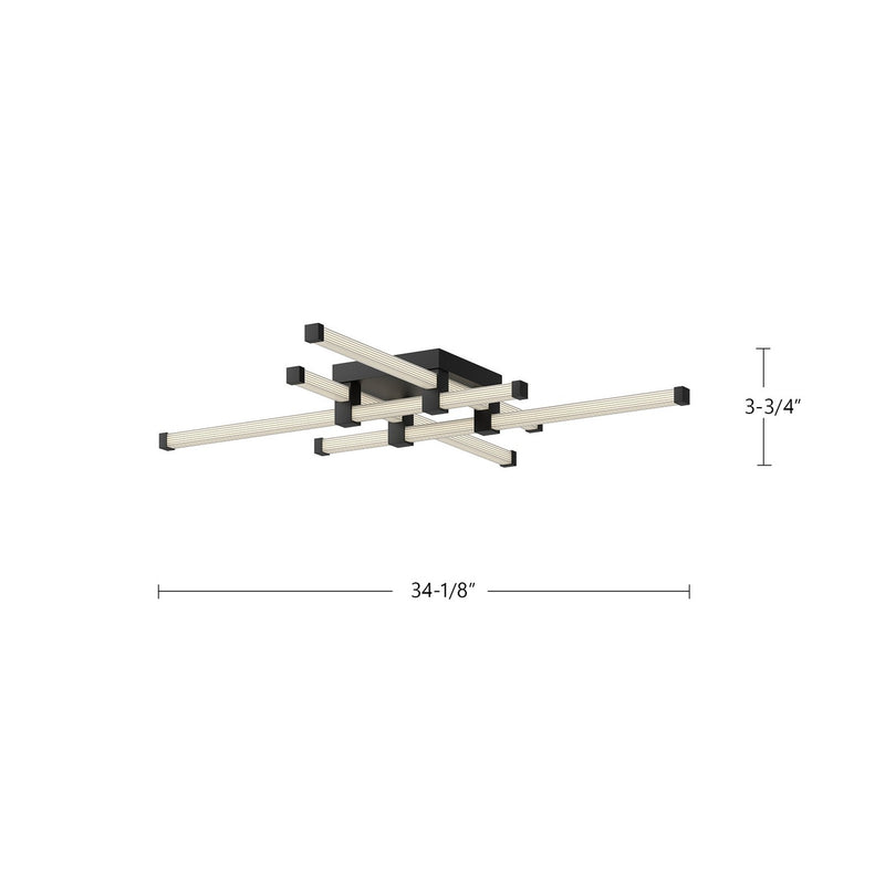 LED Flush Mount<br /><span style="color:#4AB0CE;">Entrega: 4-10 dias en USA</span><br /><span style="color:#4AB0CE;font-size:60%;">PREGUNTE POR ENTREGA EN PANAMA</span><br />Collection: Blade<br />Finish: Black