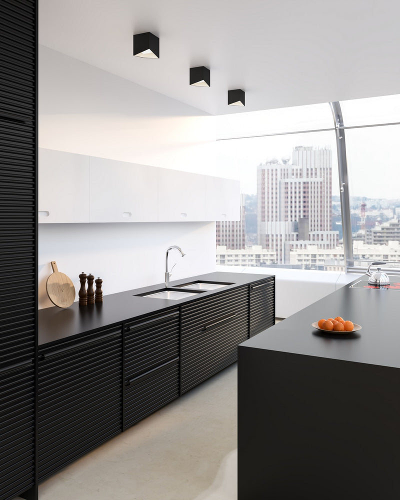 Kuzco Lighting - FM31205-BK/WH - LED Flush Mount - Cubix - Black/White