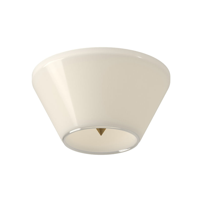 Kuzco Lighting - FM45707-BG/GO - LED Flush Mount - Holt - Brushed Gold/Glossy Opal Glass