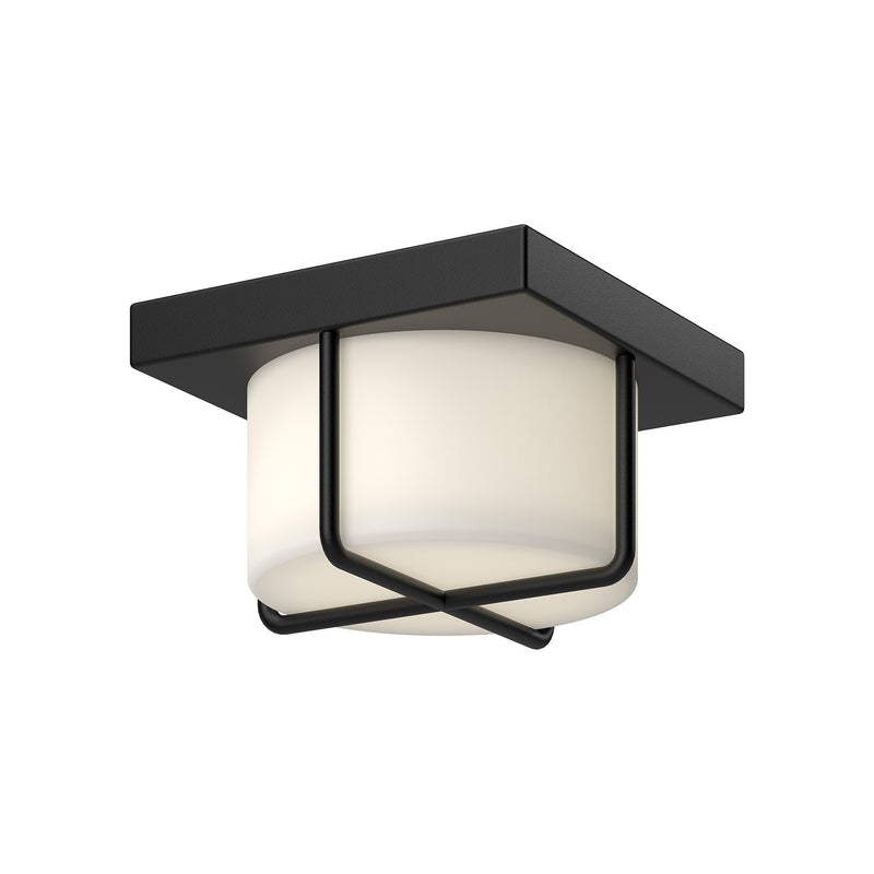 Kuzco Lighting - FM45907-BK/OP - LED Flush Mount - Regalo - Black/Opal Glass