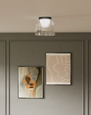 Kuzco Lighting - FM52508-BK/CL - LED Flush Mount - Cedar - Black/Clear