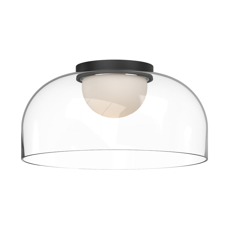 Kuzco Lighting - FM52512-BK/CL - LED Flush Mount - Cedar - Black/Clear