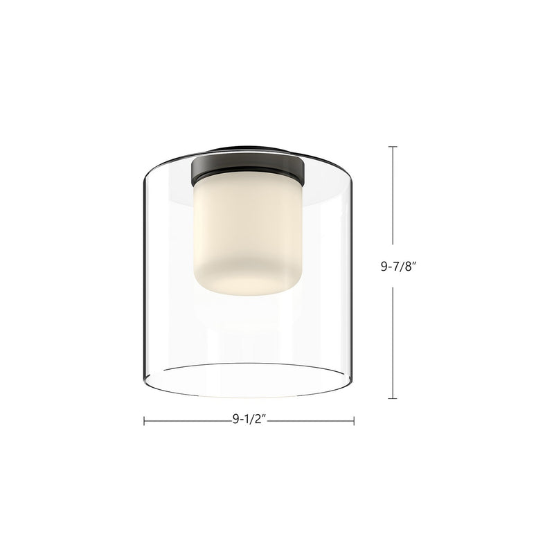 LED Flush Mount<br /><span style="color:#4AB0CE;">Entrega: 4-10 dias en USA</span><br /><span style="color:#4AB0CE;font-size:60%;">PREGUNTE POR ENTREGA EN PANAMA</span><br />Collection: Birch<br />Finish: Black/Clear