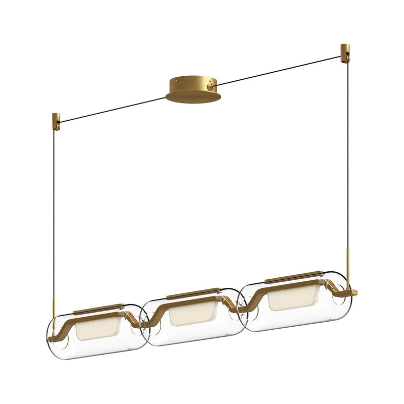 Kuzco Lighting - LP28543-BG - LED Linear Pendant - Hilo - Brushed Gold