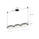 LED Linear Pendant<br /><span style="color:#4AB0CE;">Entrega: 4-10 dias en USA</span><br /><span style="color:#4AB0CE;font-size:60%;">PREGUNTE POR ENTREGA EN PANAMA</span><br />Collection: Hilo<br />Finish: Black