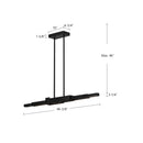 Kuzco Lighting - LP29548-BK - LED Linear Pendant - Enzo - Black