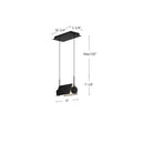 Kuzco Lighting - LP73510-BK/WH - LED Linear Pendant - Phoenix - Black/White