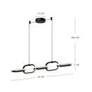 LED Linear Pendant<br /><span style="color:#4AB0CE;">Entrega: 4-10 dias en USA</span><br /><span style="color:#4AB0CE;font-size:60%;">PREGUNTE POR ENTREGA EN PANAMA</span><br />Collection: Airen<br />Finish: Black