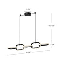 LED Linear Pendant<br /><span style="color:#4AB0CE;">Entrega: 4-10 dias en USA</span><br /><span style="color:#4AB0CE;font-size:60%;">PREGUNTE POR ENTREGA EN PANAMA</span><br />Collection: Airen<br />Finish: Black