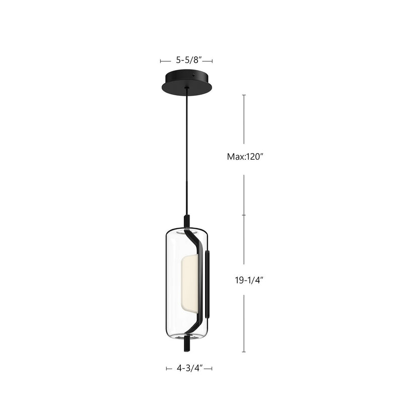 Kuzco Lighting - PD28515-BK - LED Pendant - Hilo - Black