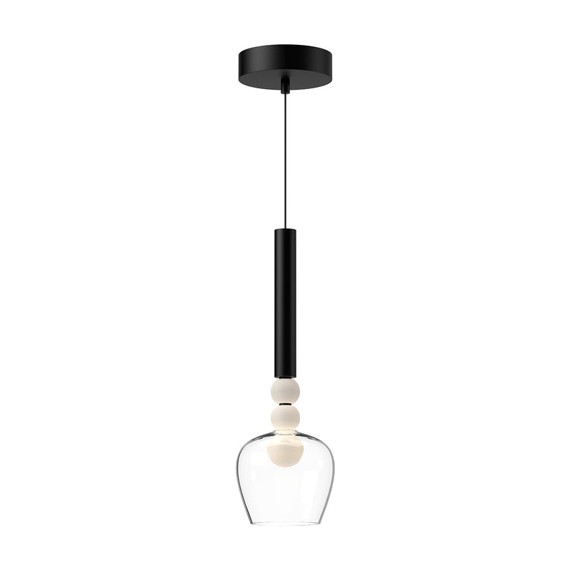 LED Pendant<br /><span style="color:#4AB0CE;">Entrega: 4-10 dias en USA</span><br /><span style="color:#4AB0CE;font-size:60%;">PREGUNTE POR ENTREGA EN PANAMA</span><br />Collection: Rise<br />Finish: Black/Clear