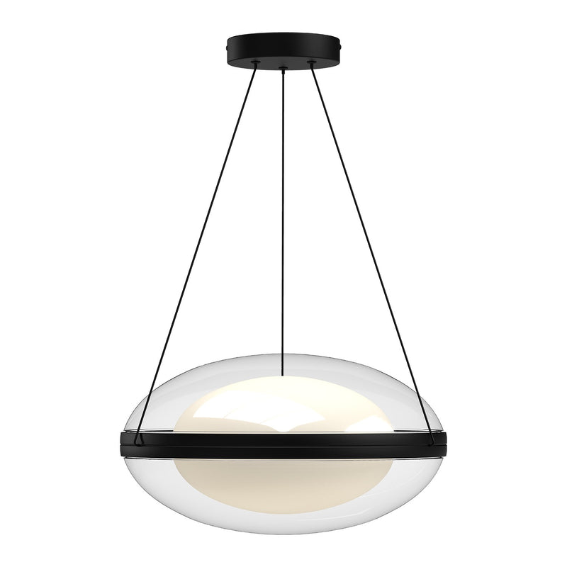 Kuzco Lighting - PD76316-BK/OP - LED Pendant - Virgo - Black/Opal Glass