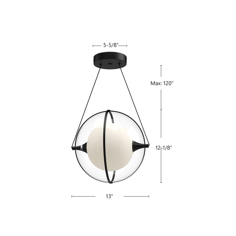 LED Pendant<br /><span style="color:#4AB0CE;">Entrega: 4-10 dias en USA</span><br /><span style="color:#4AB0CE;font-size:60%;">PREGUNTE POR ENTREGA EN PANAMA</span><br />Collection: Aries<br />Finish: Black