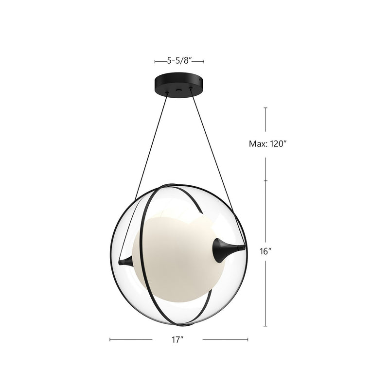 Kuzco Lighting - PD76716-BK - LED Pendant - Aries - Black