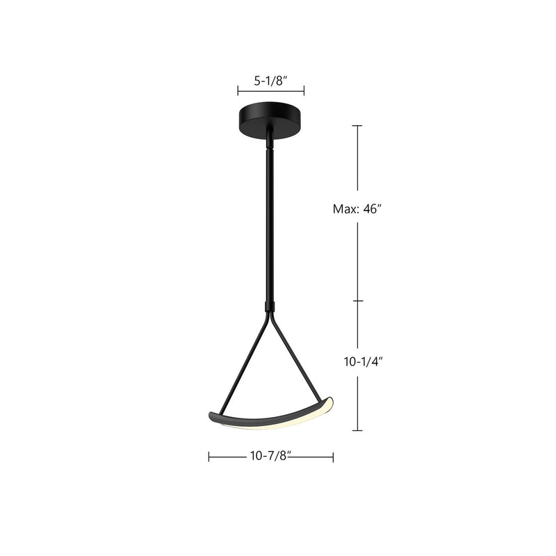 LED Pendant<br /><span style="color:#4AB0CE;">Entrega: 4-10 dias en USA</span><br /><span style="color:#4AB0CE;font-size:60%;">PREGUNTE POR ENTREGA EN PANAMA</span><br />Collection: Mobil<br />Finish: Black