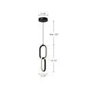 Kuzco Lighting - PD92615-BK - LED Pendant - Airen - Black