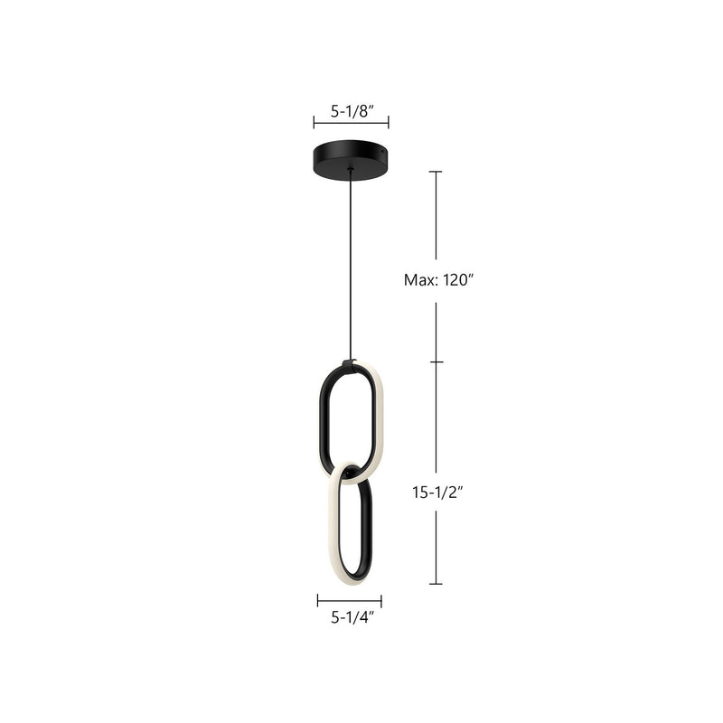 Kuzco Lighting - PD92615-BK - LED Pendant - Airen - Black