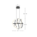 LED Pendant<br /><span style="color:#4AB0CE;">Entrega: 4-10 dias en USA</span><br /><span style="color:#4AB0CE;font-size:60%;">PREGUNTE POR ENTREGA EN PANAMA</span><br />Collection: Collide<br />Finish: Black