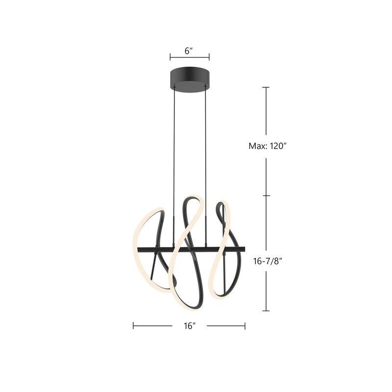 LED Pendant<br /><span style="color:#4AB0CE;">Entrega: 4-10 dias en USA</span><br /><span style="color:#4AB0CE;font-size:60%;">PREGUNTE POR ENTREGA EN PANAMA</span><br />Collection: Collide<br />Finish: Black